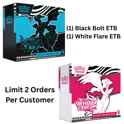 Black Bolt & White Flare - Elite Trainer Box COLLECTOR Pair